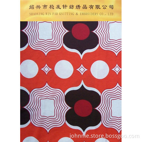 Knitted 100% Polyester Digital Printing Jersey Fabric